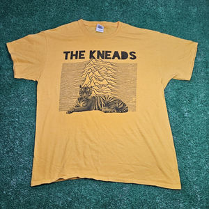 The Kneads Shirt Band Music Yellow Tiger Joy Division Size Large